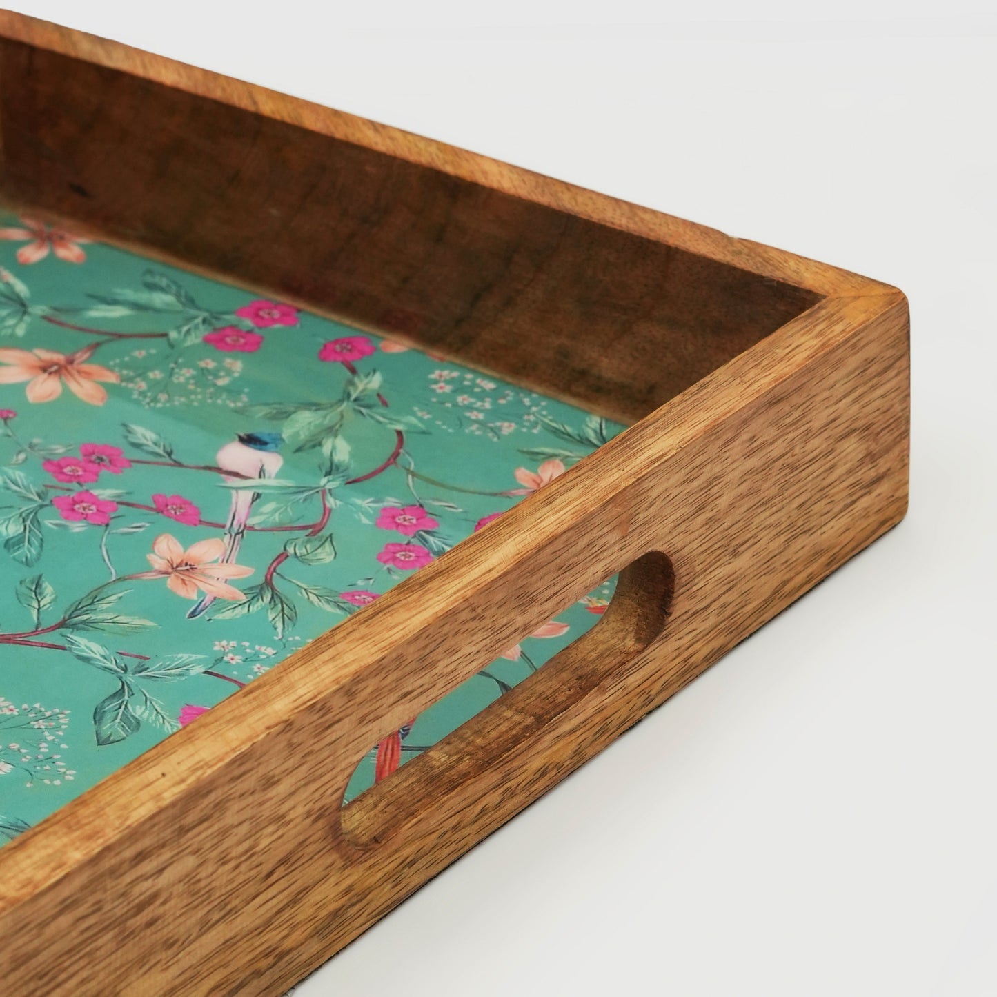 Aqua Flora Serving Tray