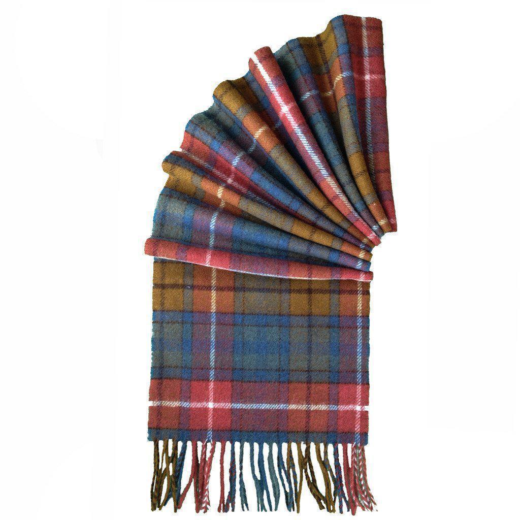Prince of Scots Merino Lambswool Tartan Scarf (Antique Buchanan)