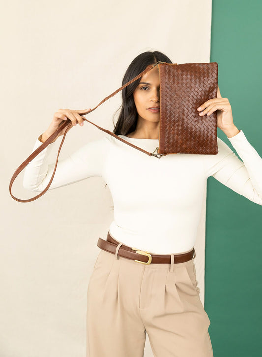 Woven Crossbody Bag