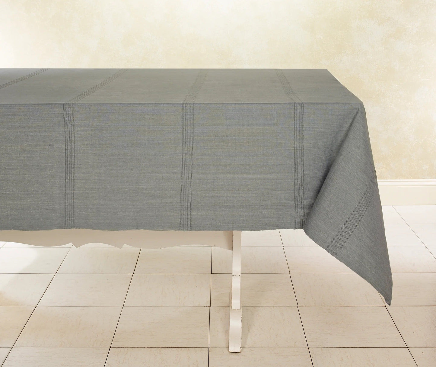 Handwoven Cotton Tablecloth | Raised Weave | Fair Trade | ECOLOOM