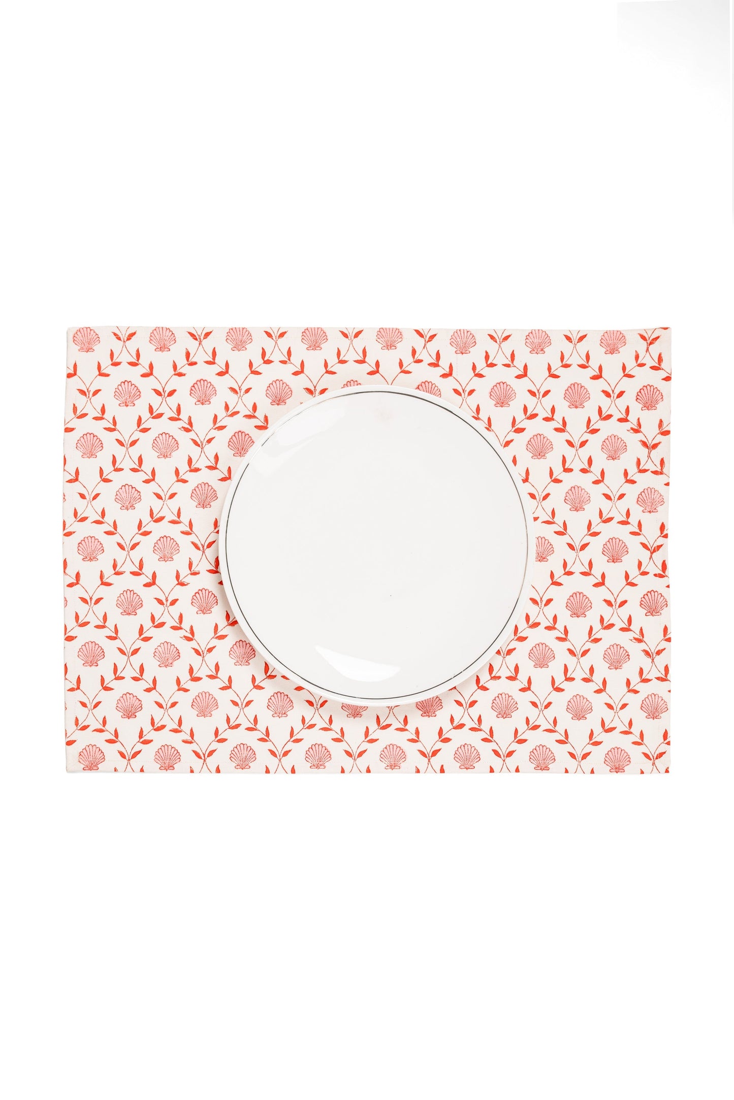 Seashell Blockprint Placemat