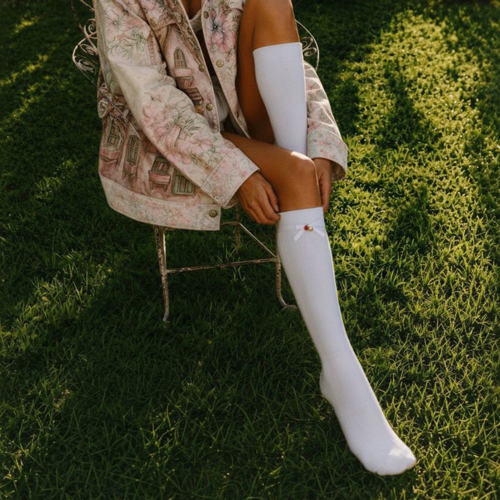 Ruby Royale Bow Socks