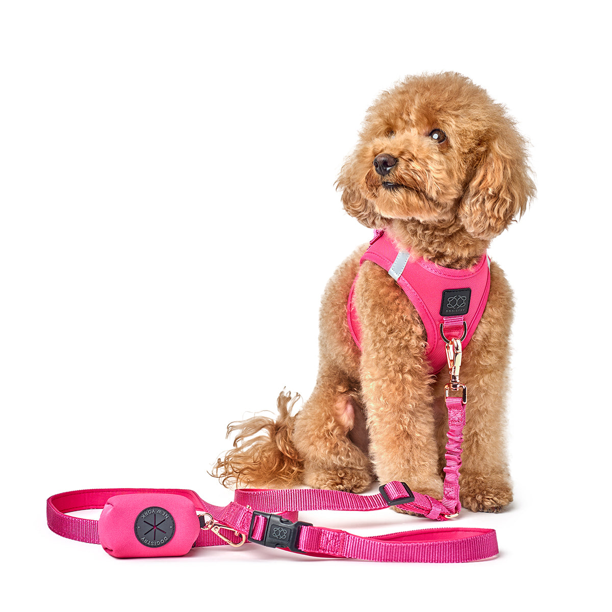 Poop Bag Holder - Park Ave Pink