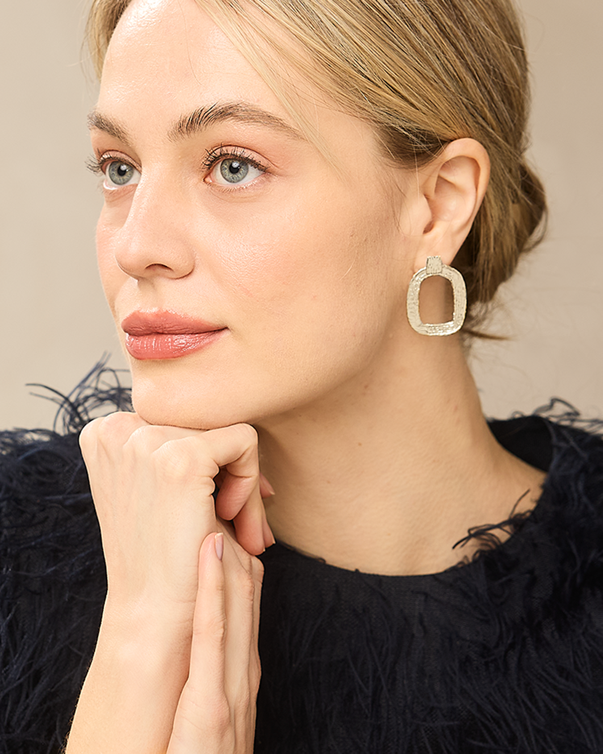 Eva Hoop Earrings - Sterling Silver