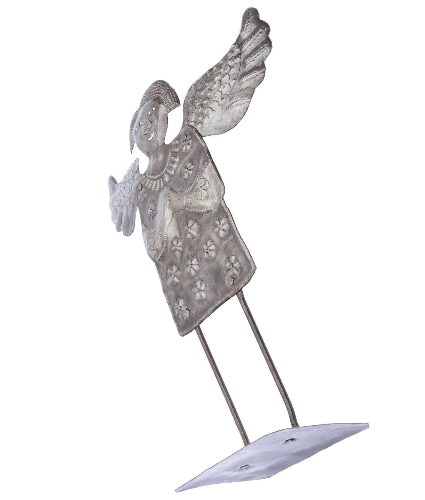 10 Primitive Standing Metal Angels – Handmade Holiday Decor