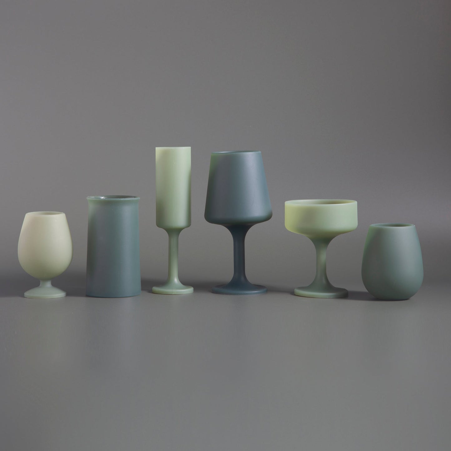 sage + olive | stegg | silicone unbreakable highball glasses