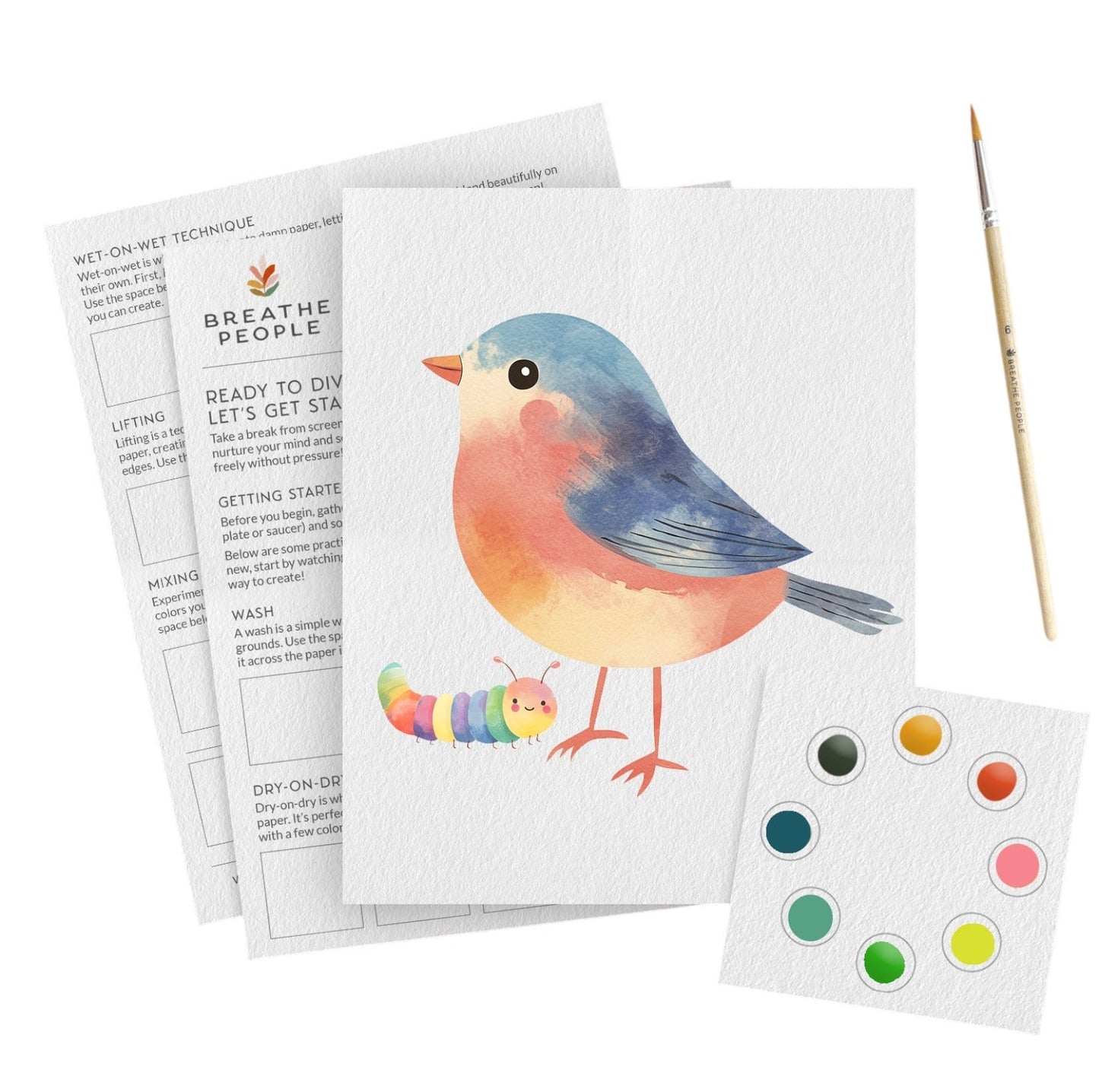 Petite Artisan Robin Watercolor Kit