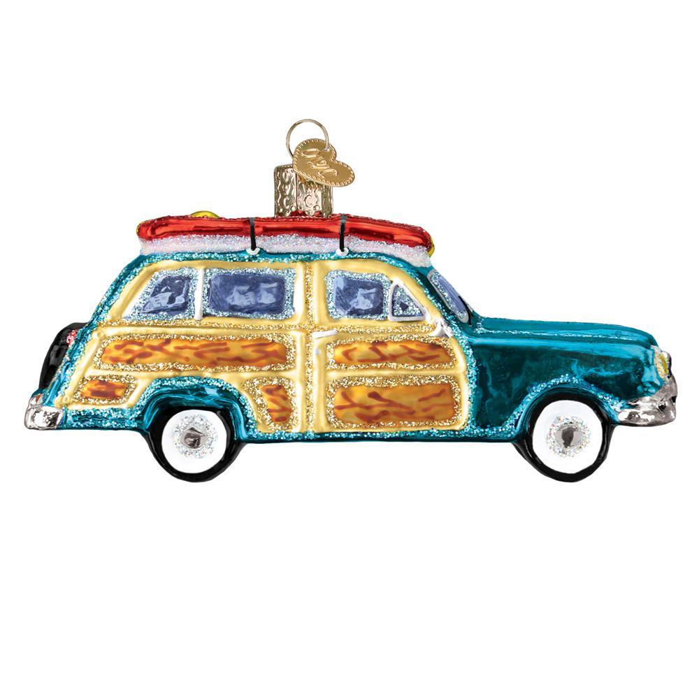 Vintage Beach Wagon Ornament (Gift Boxed)