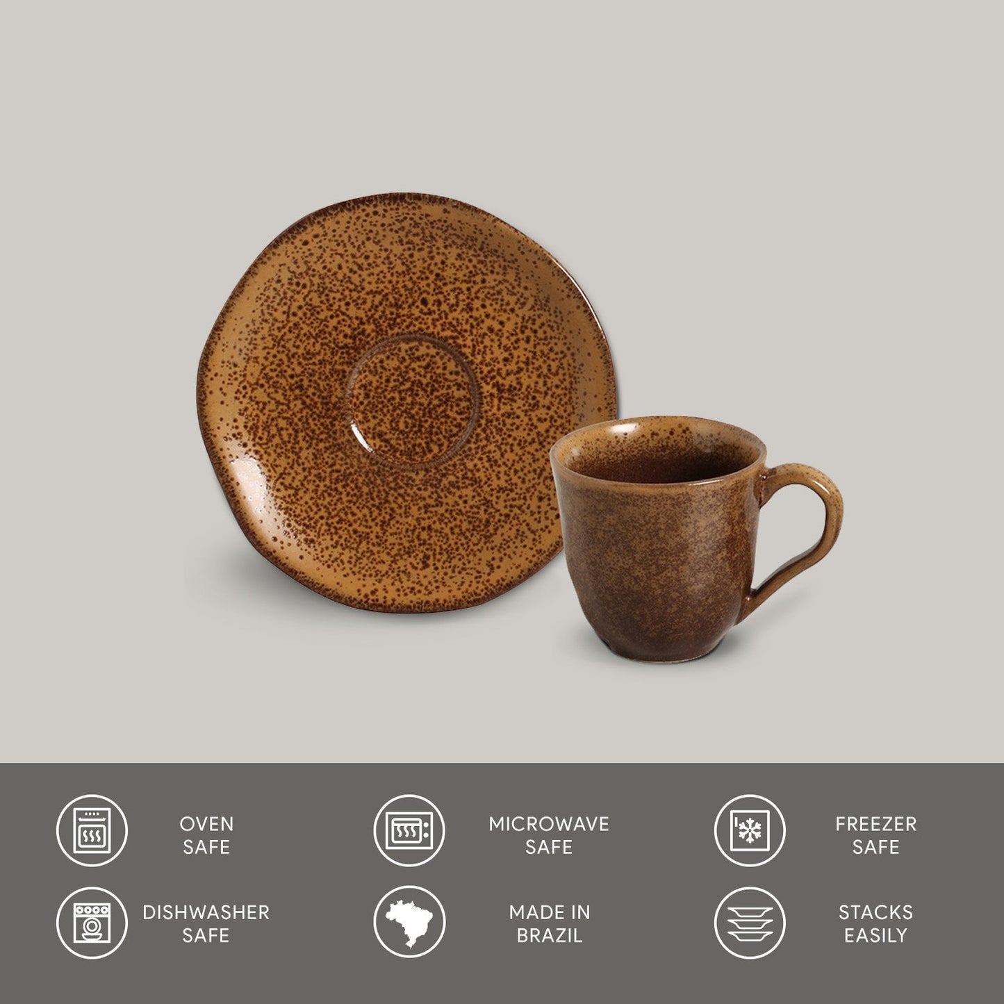Coffee Cup & Saucer Set of 6