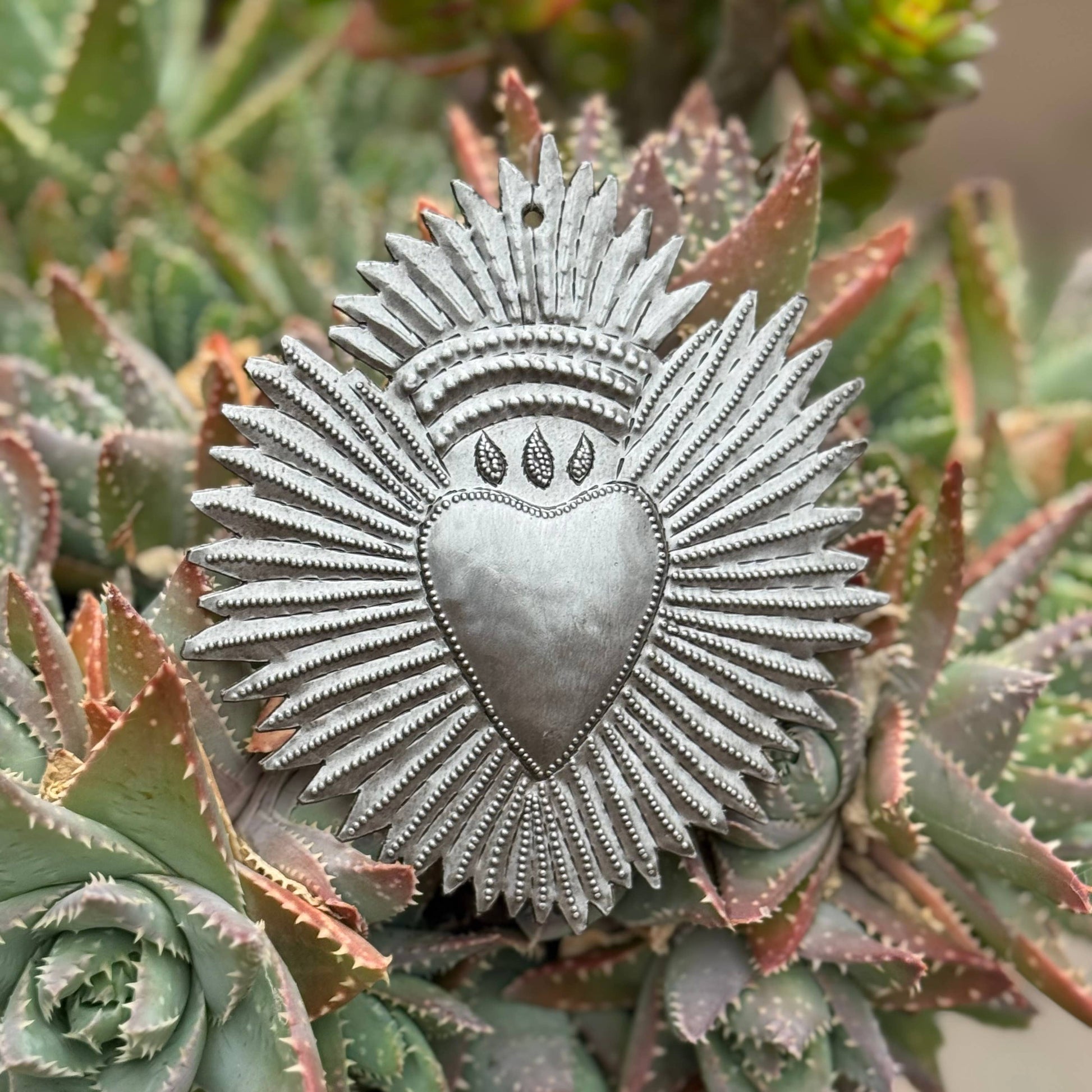Handmade Haitian Heart with Wings – Fair Trade Metal A