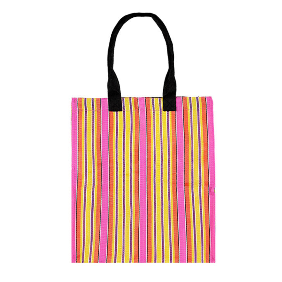 Woven Market Shopper in Neyron Rose, Sage & Primrose Yellow