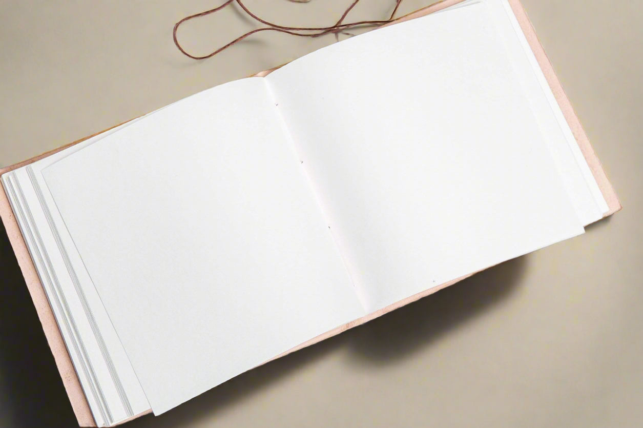 Compass 7x7 Artist Handmade Leather Journal