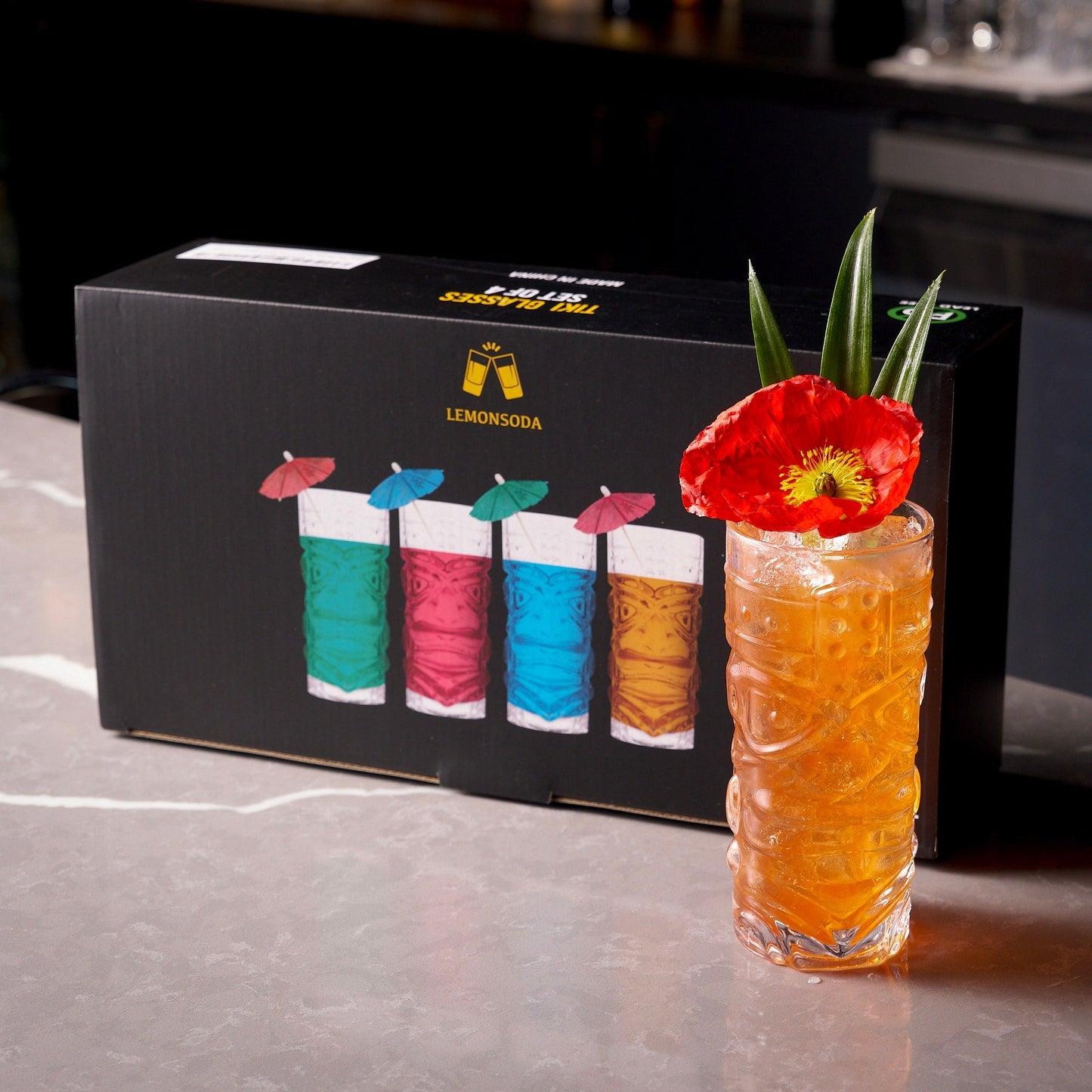Clear Tiki Glasses