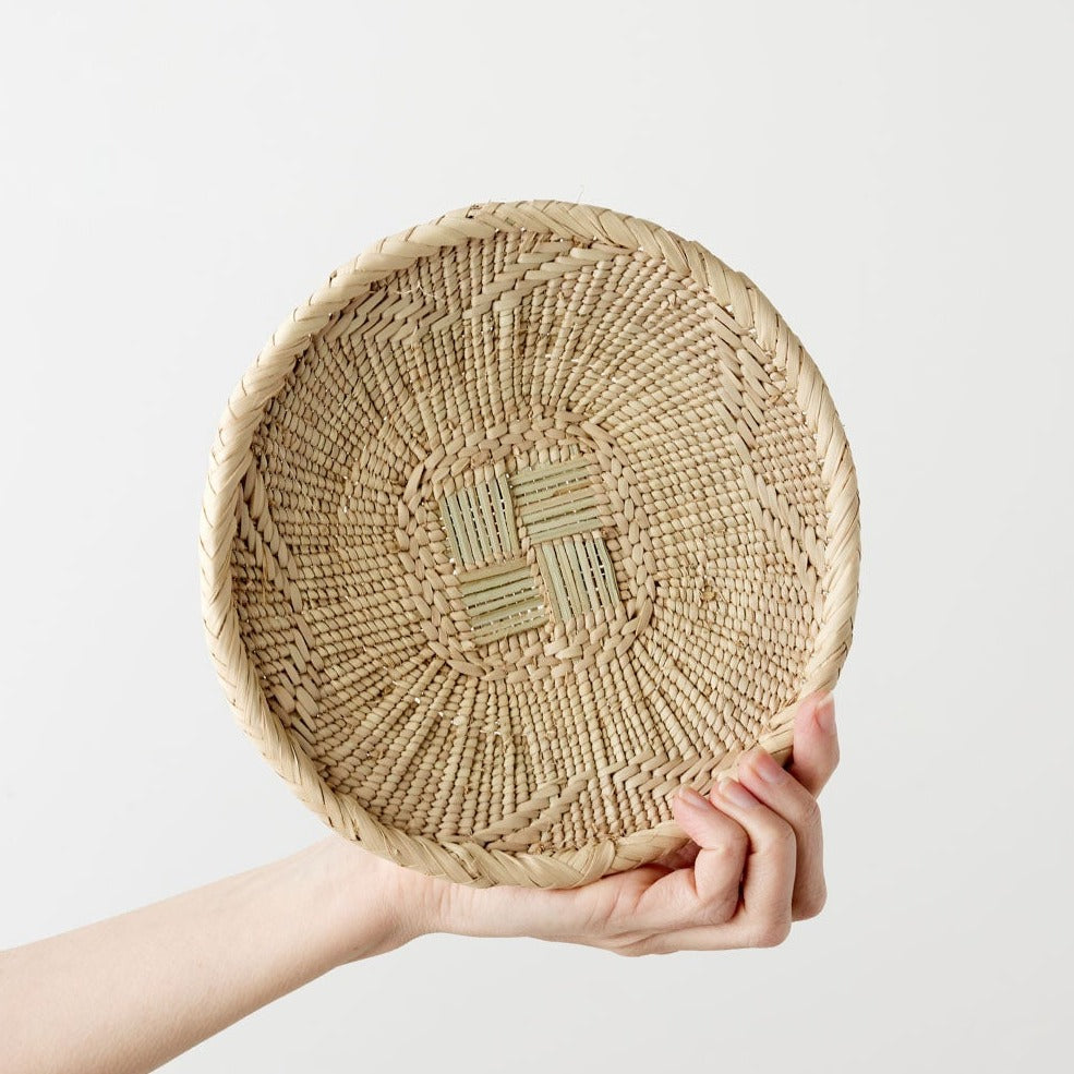 Binga Blonde Natural Woven Wall Basket
