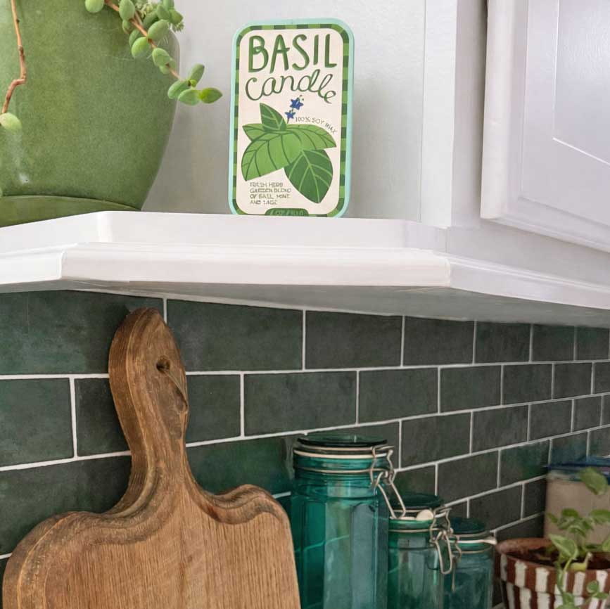 Basil & Lemon Candle Set of 2