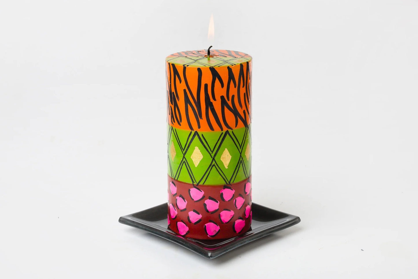 Wild Animal Painted Candles
