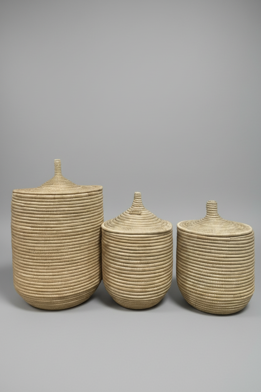 Phiri Woven Basket With Lid