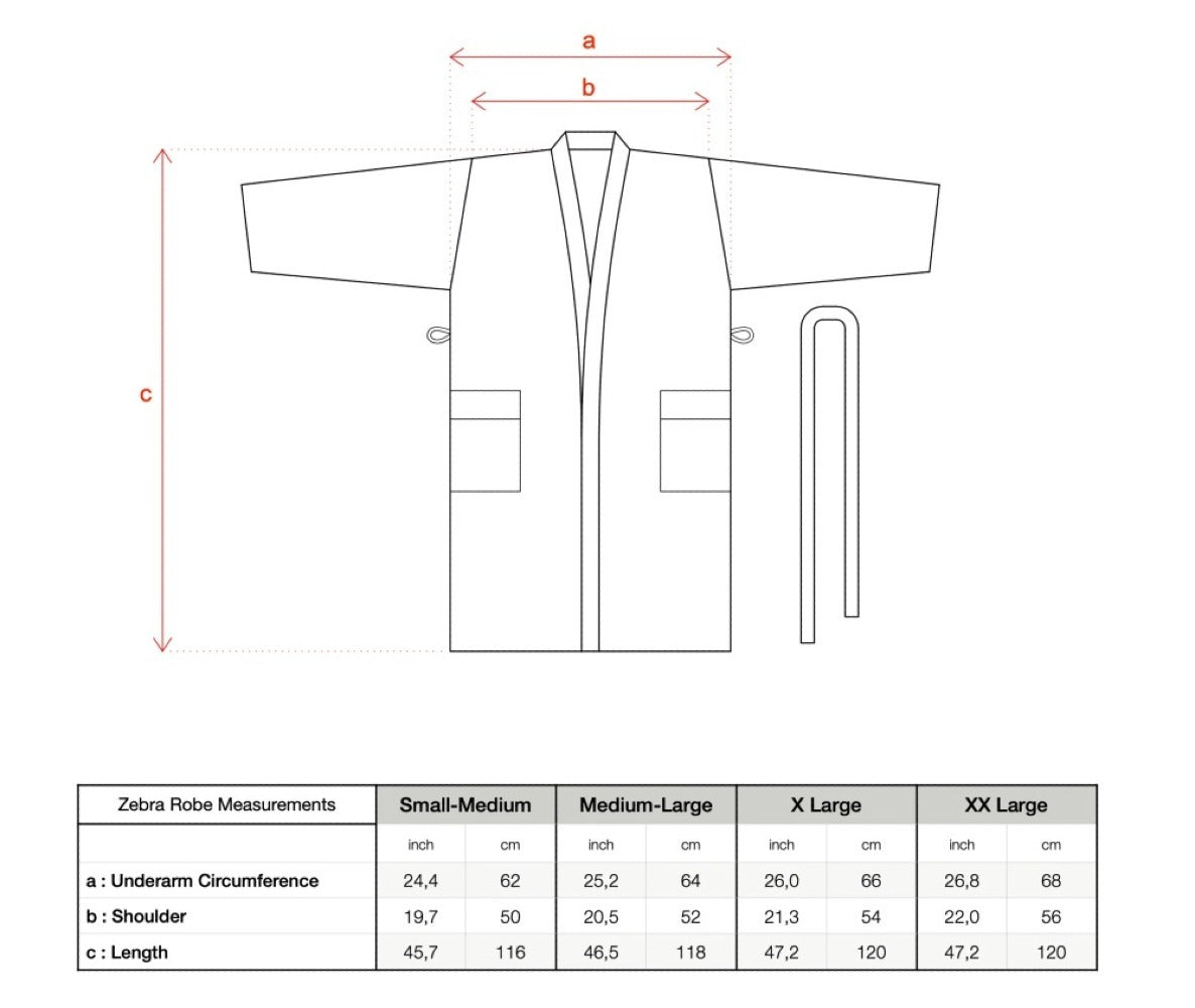 Turkish Zebra Bath Robe