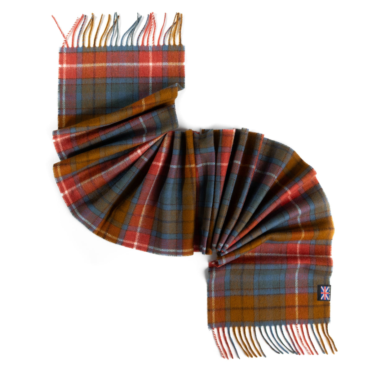 Prince of Scots Merino Lambswool Tartan Scarf (Antique Buchanan)
