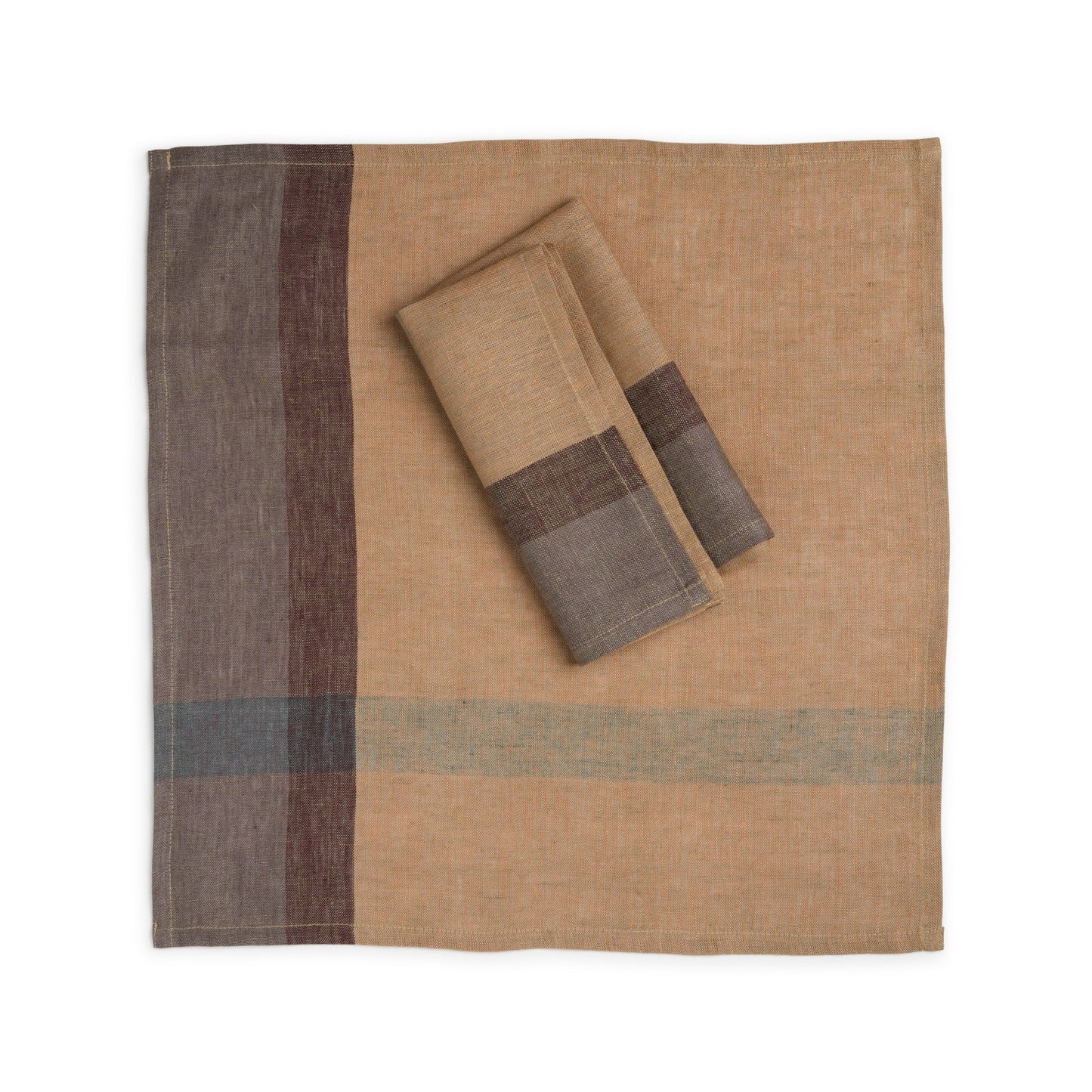 Handwoven Flax Linen Napkins, Set of 2 | 20" × 20" | Fair Trade | Flaxline