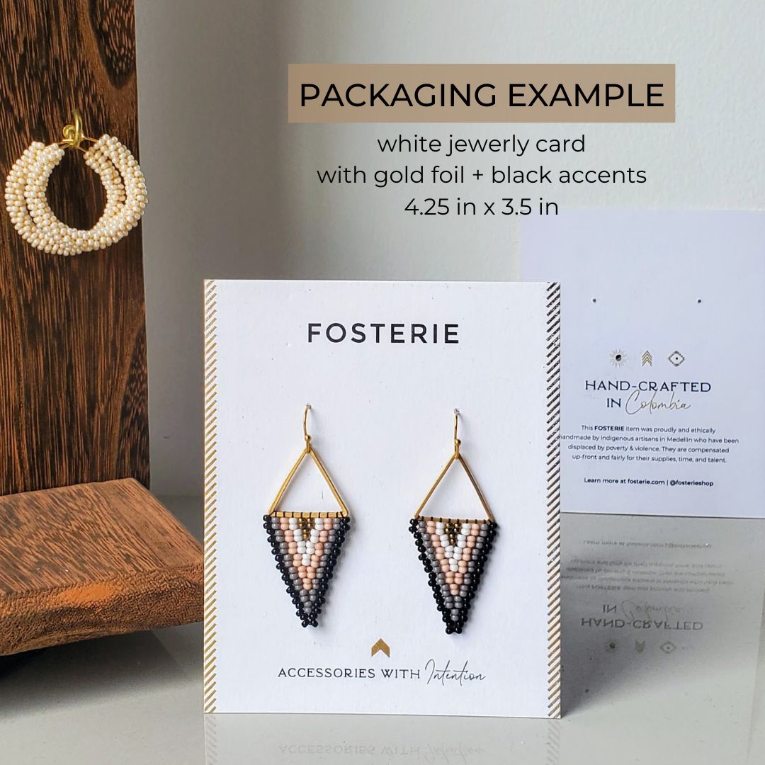 Lilac Embera Earrings