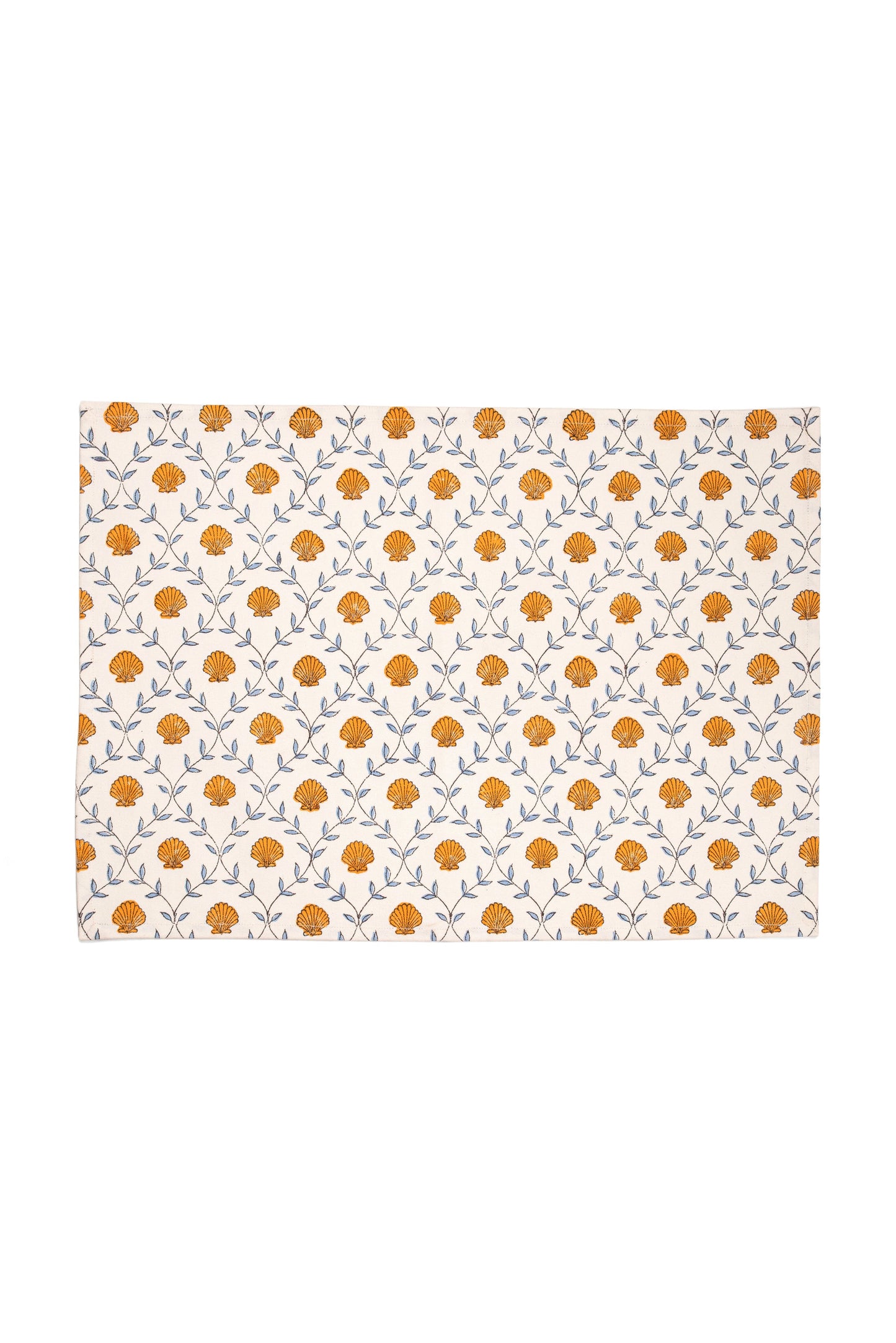 Seashell Blockprint Placemat