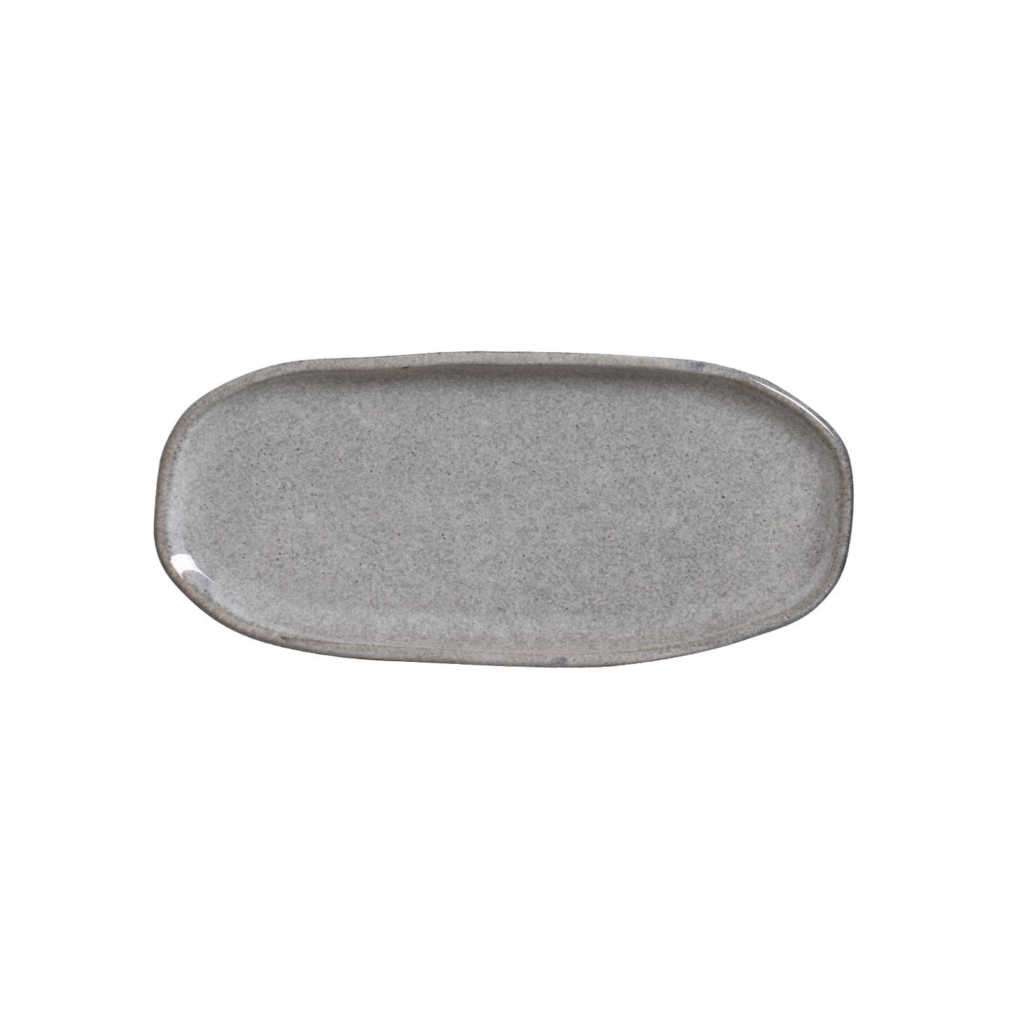 Shallow Organic Oval Platter Small Set of 4
