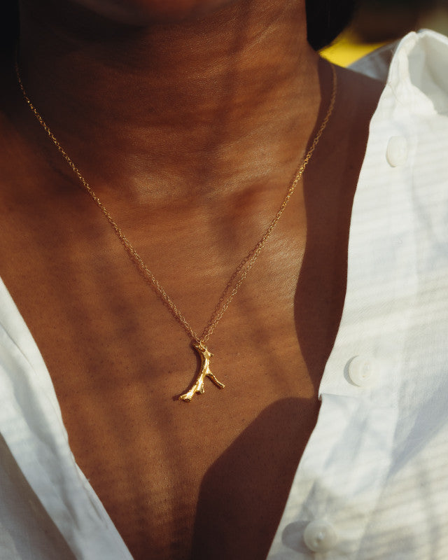 Fire of Red Coral Necklace