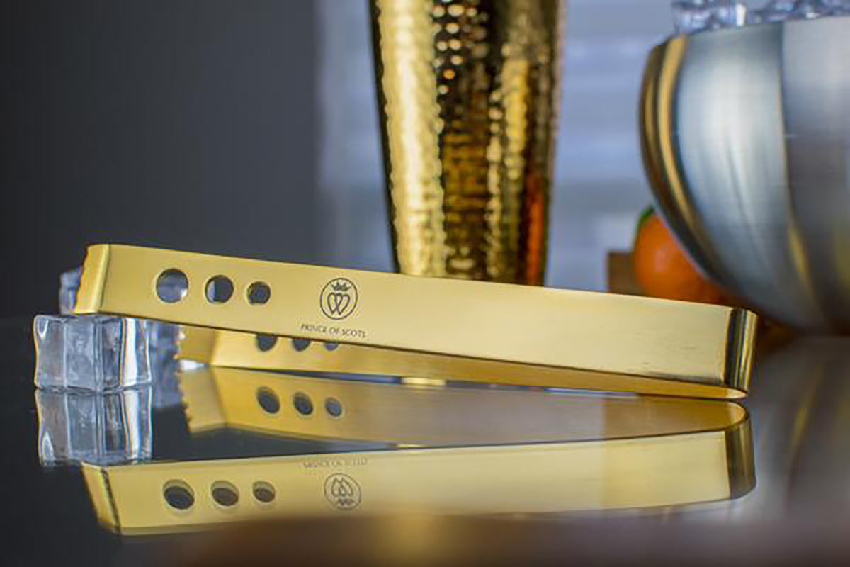 Prince of Scots Gold Ice Tongs