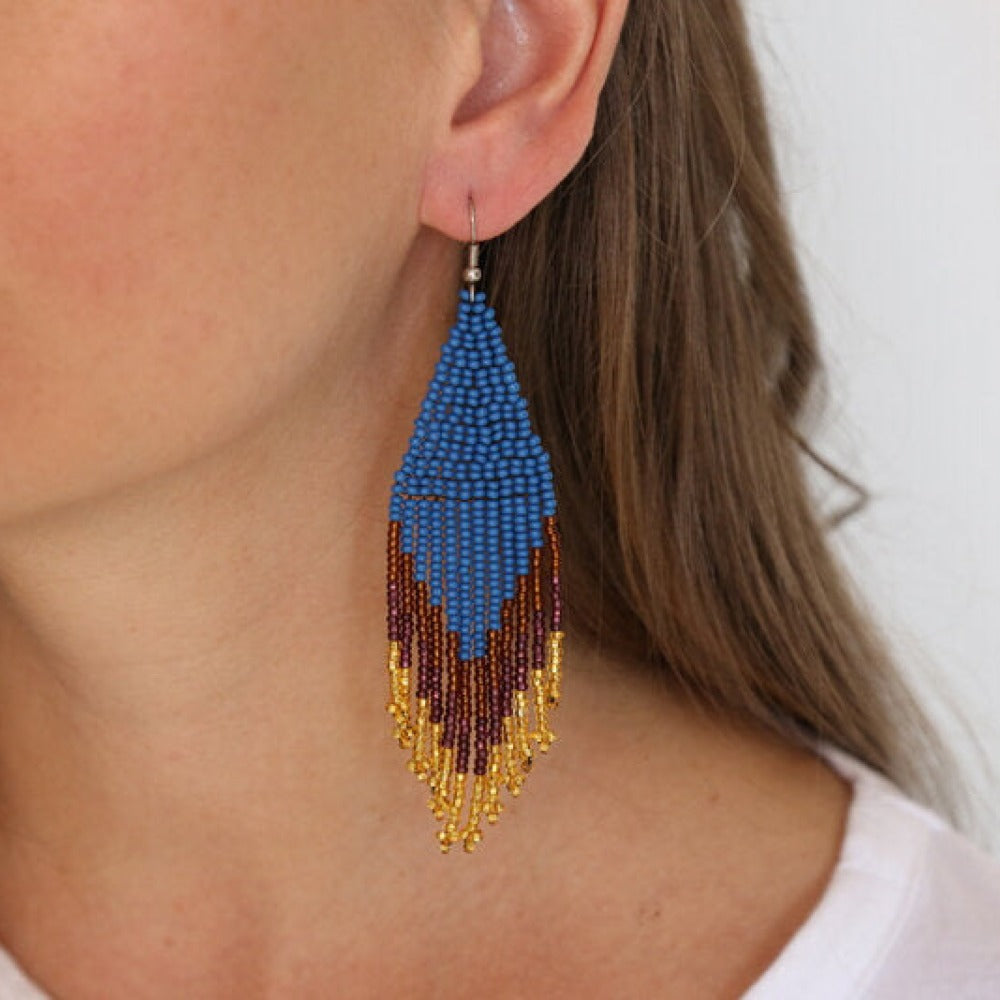Peacock Embera Earrings