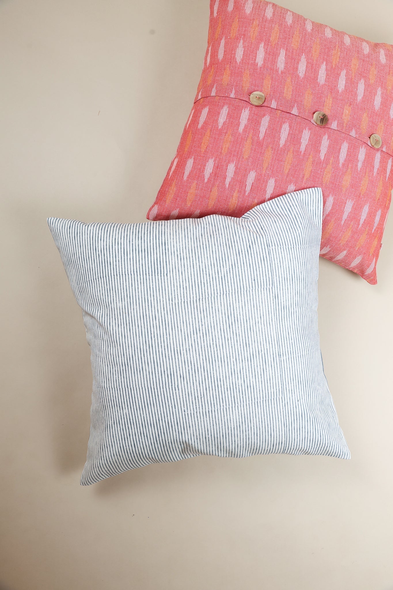 Grey Bliss Block Print Pillow