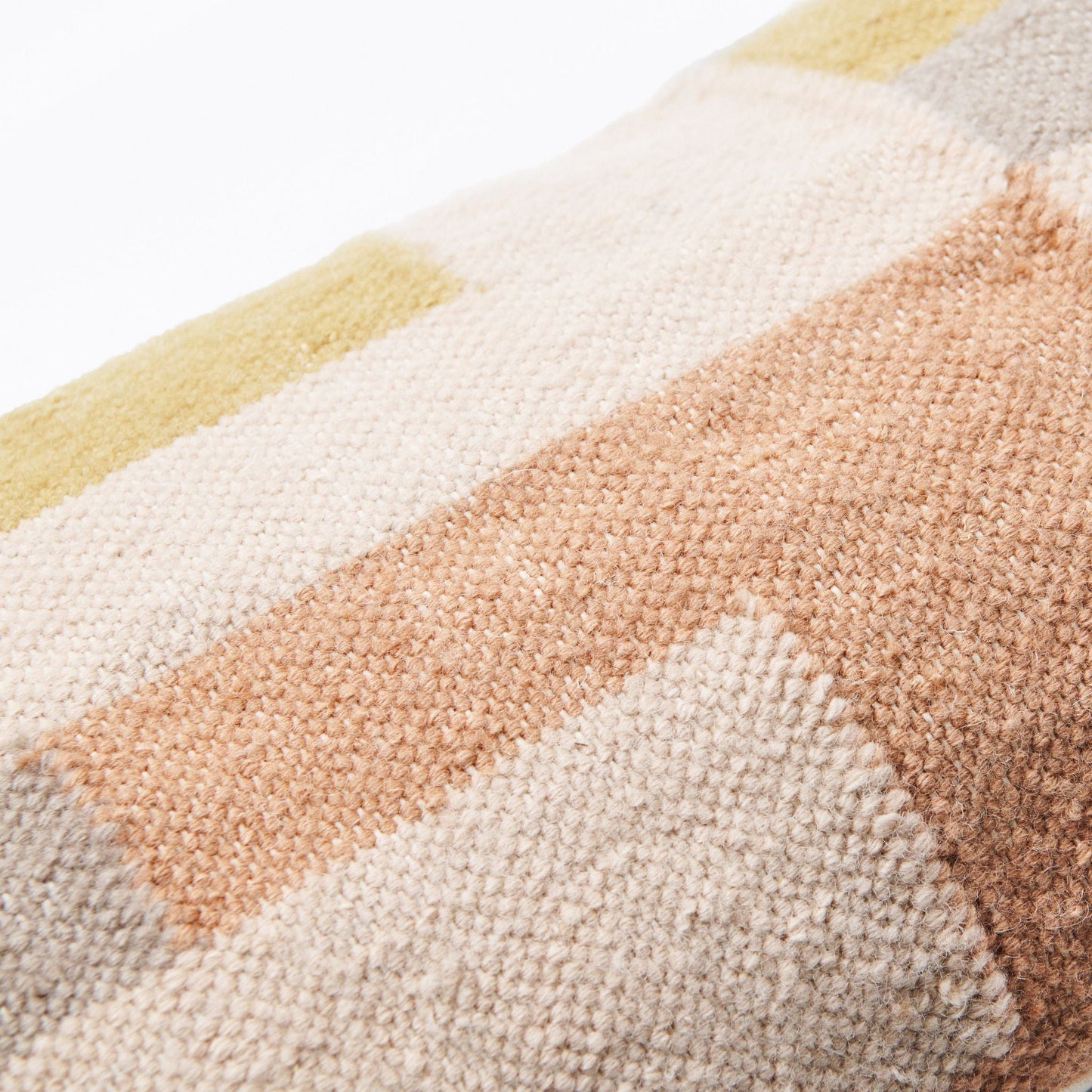 Shale Hand Woven Pastel Color Large Geometric Lumbar Pillow
