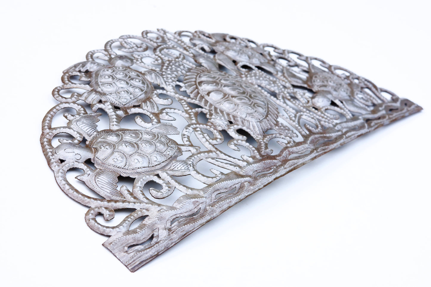 Metal Sea Turtle Arch, Handmade Wall Decor, Nautical Art