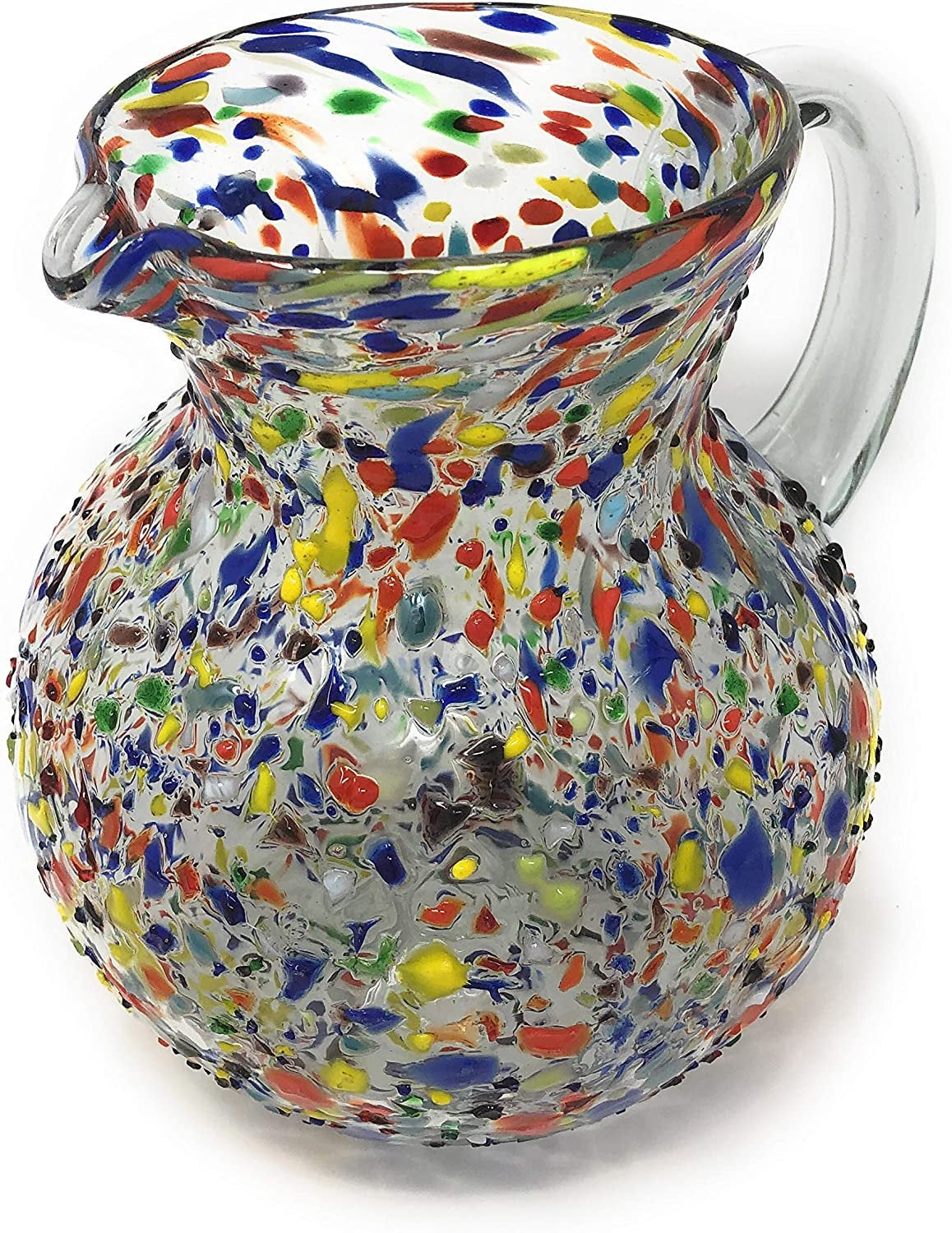 Confetti Rock Design Glass Pitcher