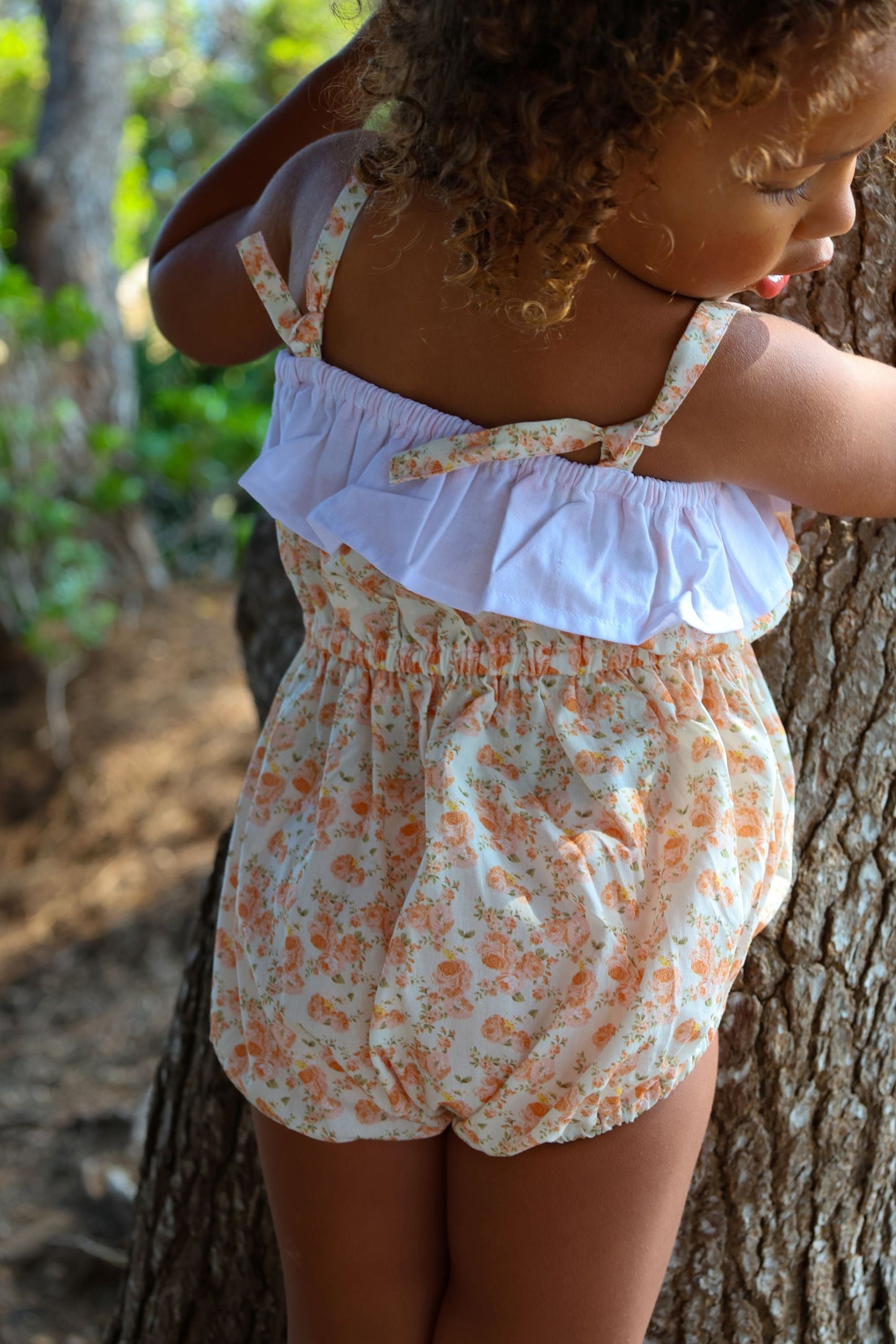 Maia Romper – Peach Blossom