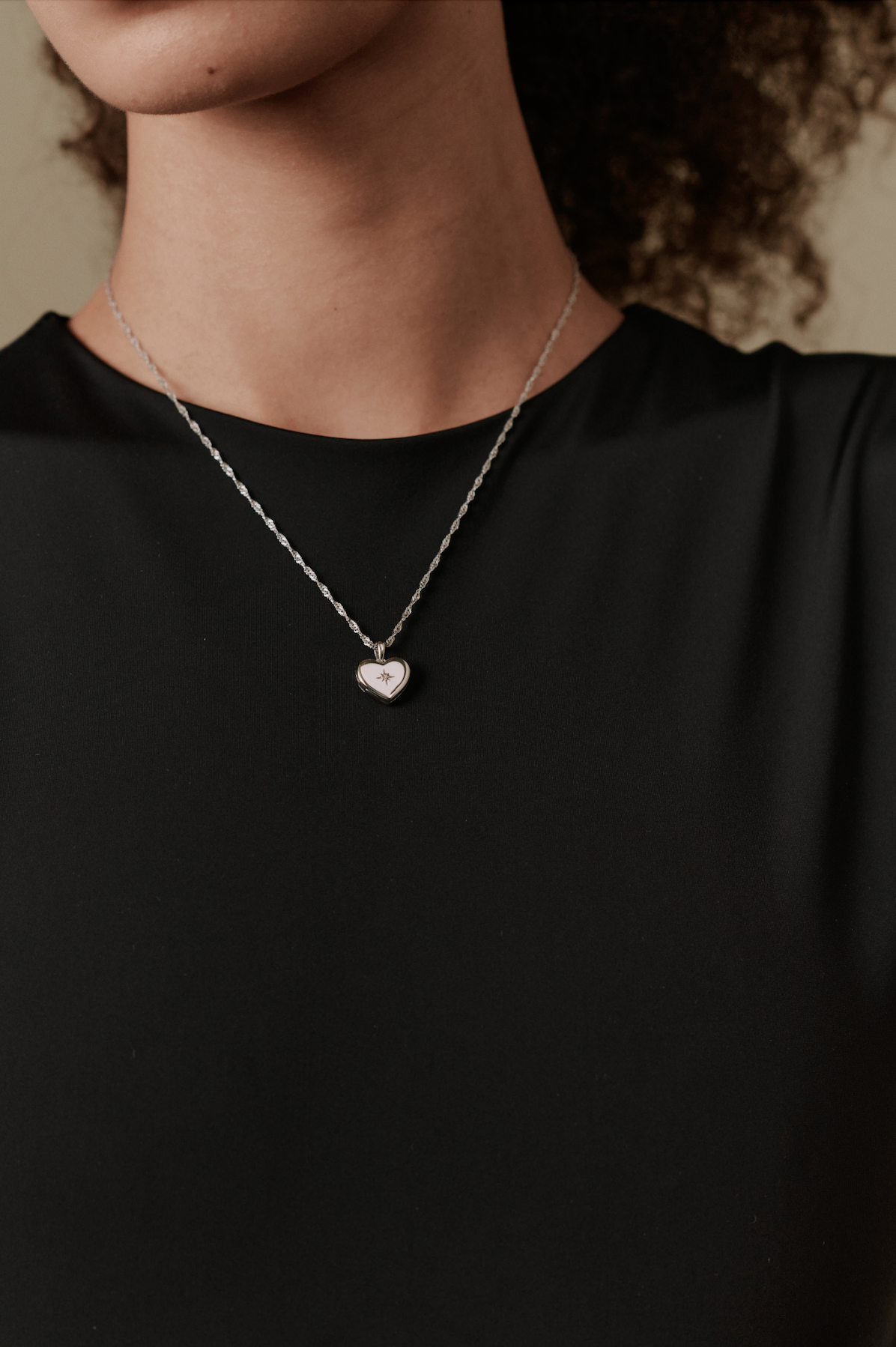 Lily Heart Locket