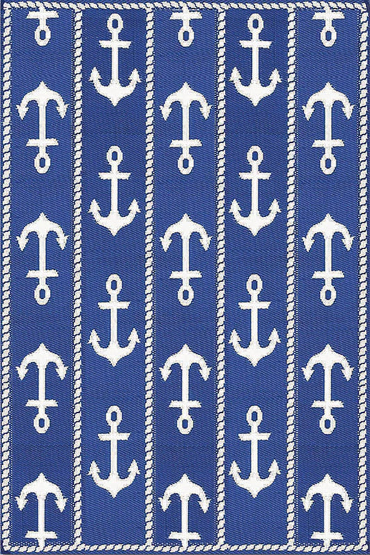 Anchor Blue & White