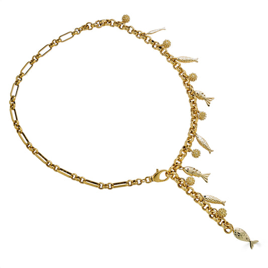Fish Charm Convertible Necklace