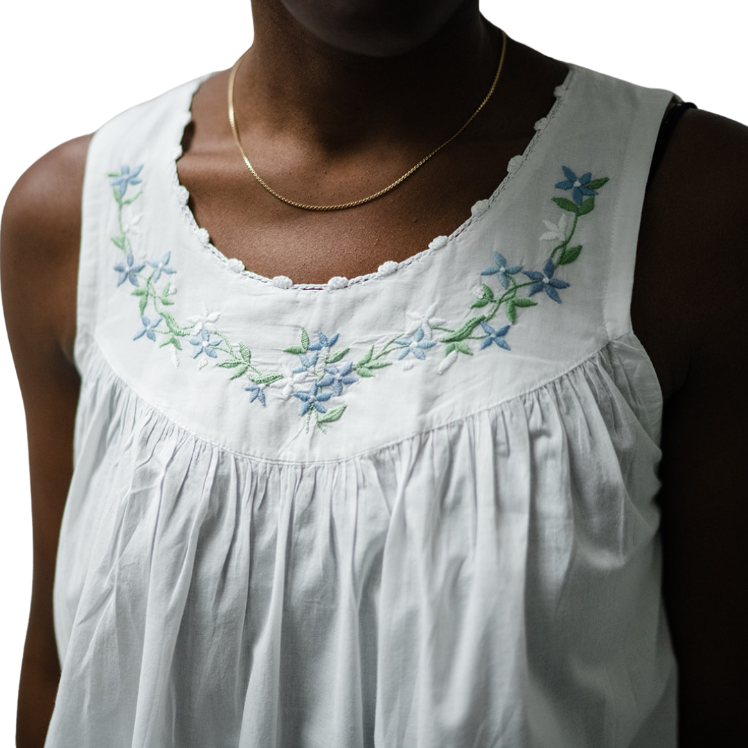 Blue Garland Nightgown