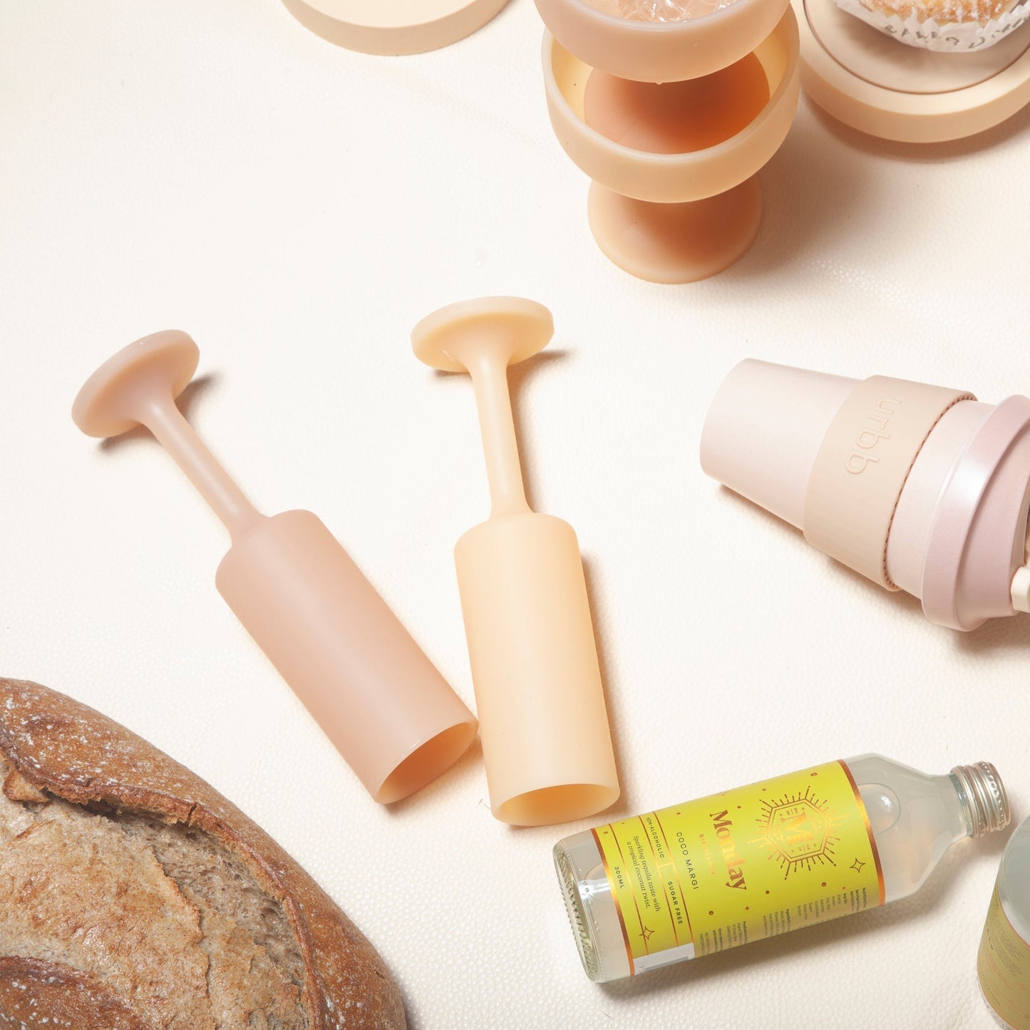 wheat + oat | seff | silicone unbreakable champagne flute