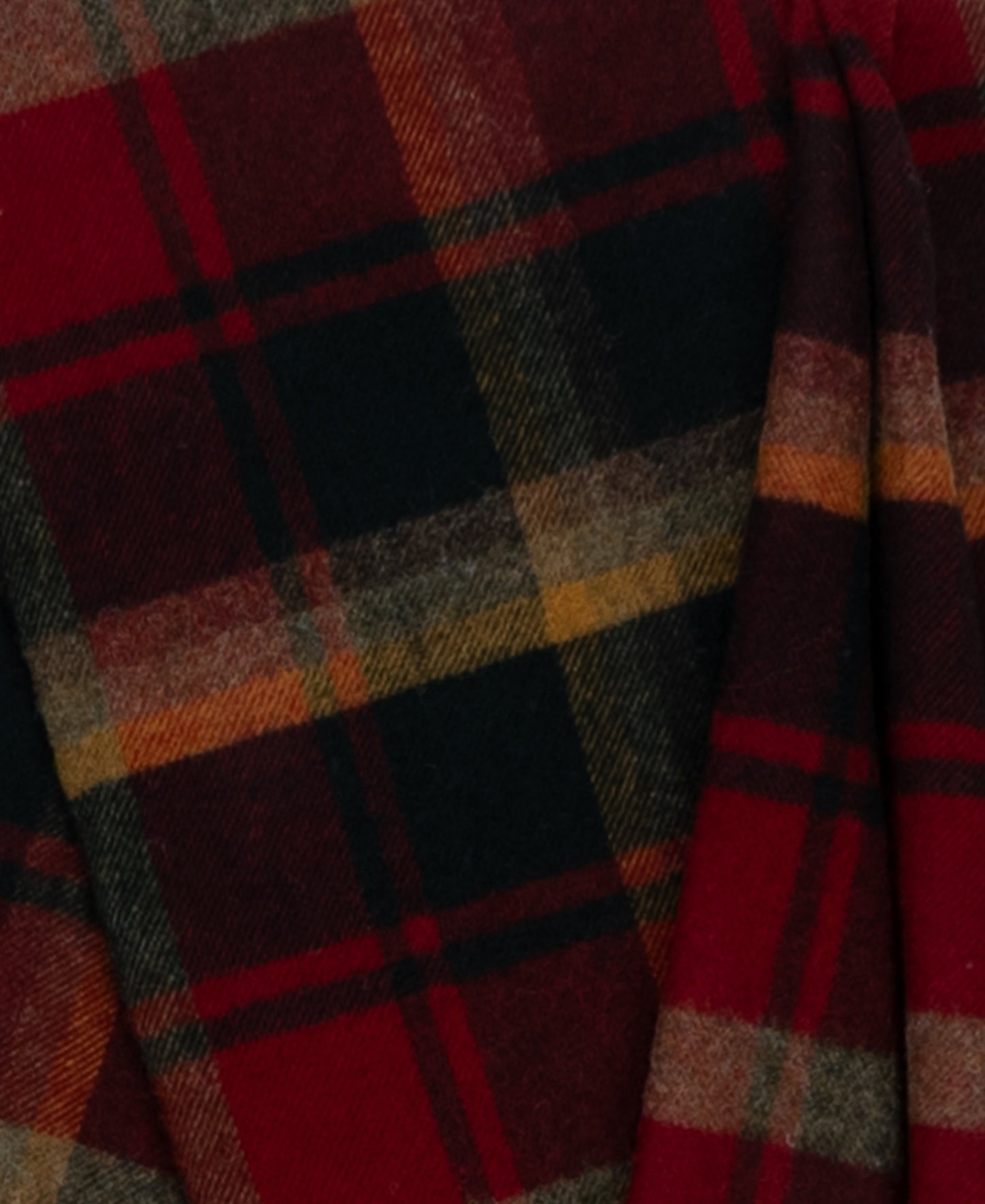 Highland Tweeds Shetland Lambswool Throw - Dark Maple