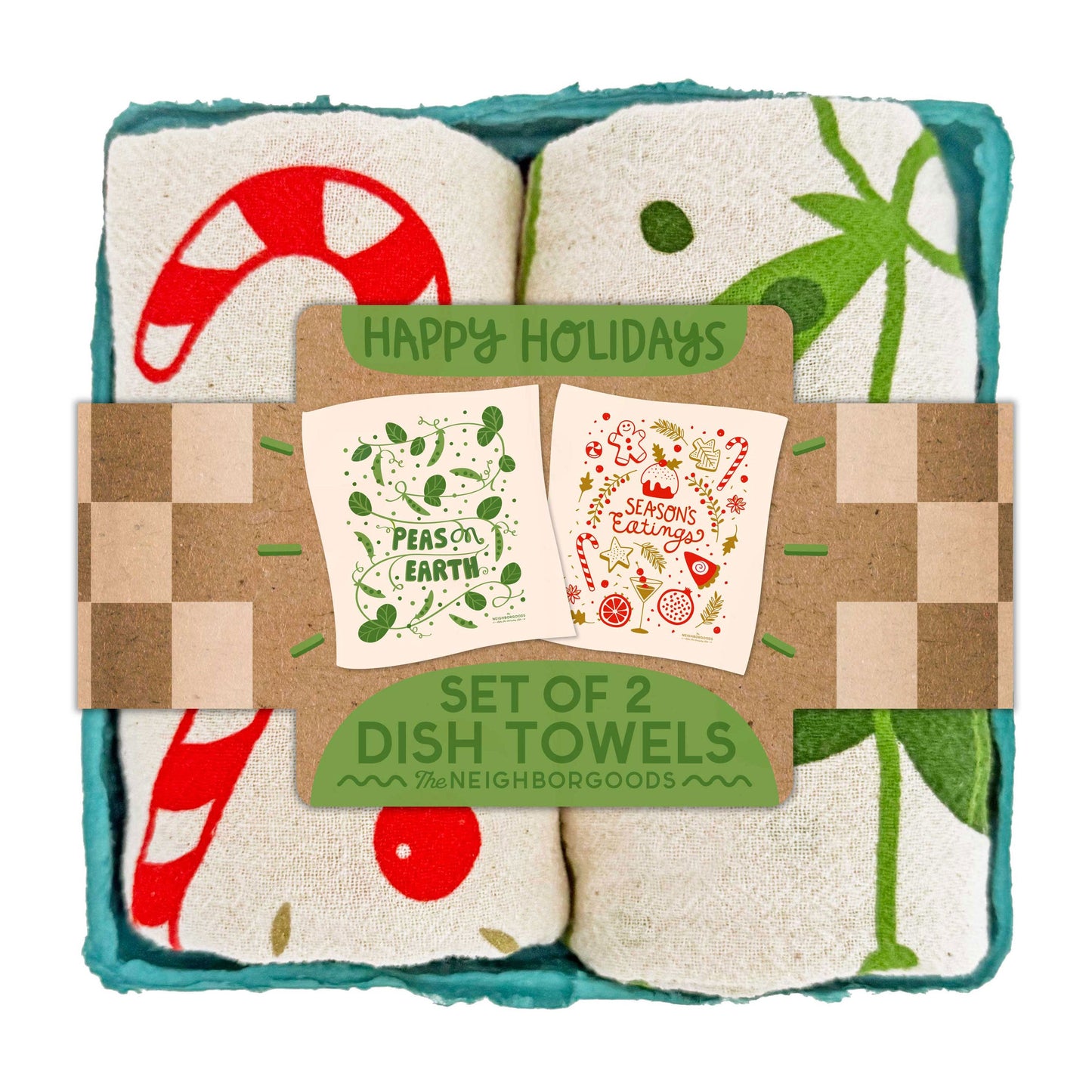 Happy Holidays - Dish Towel Set of 2