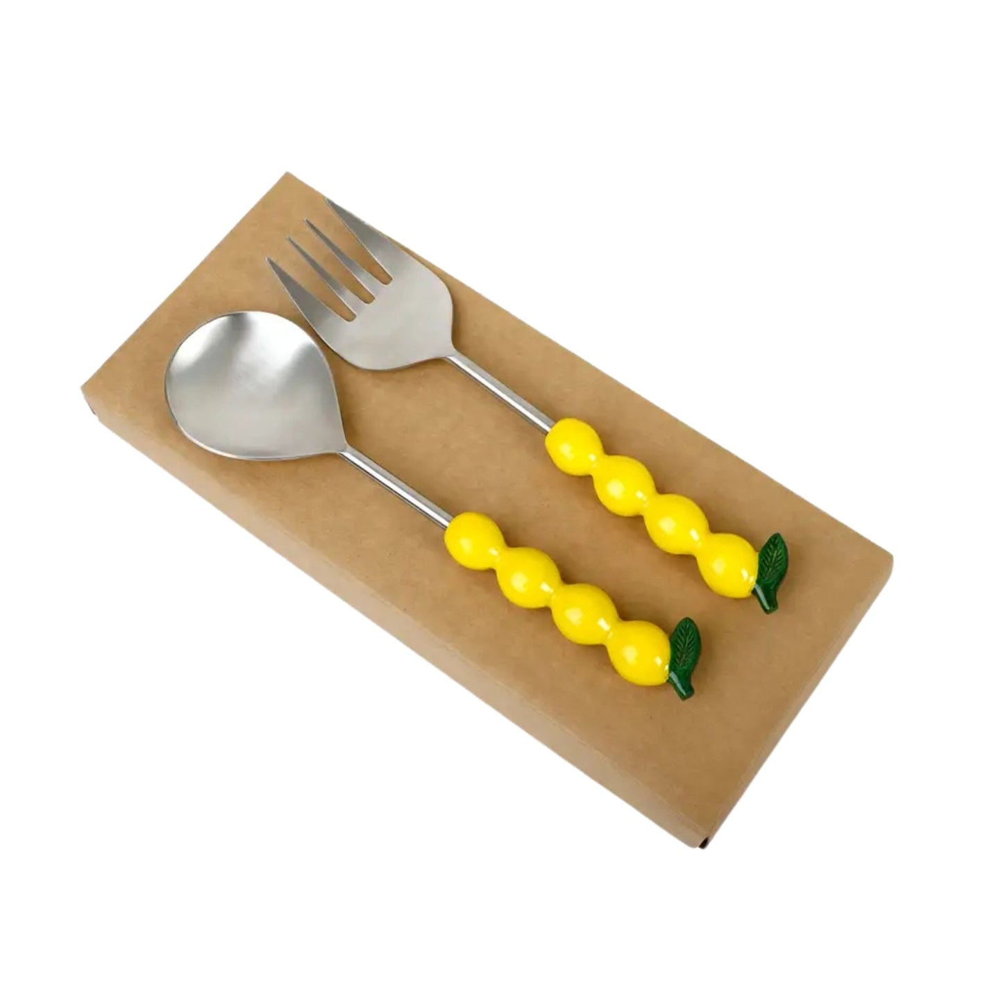 S/2 Salad Server with Lemon Handle