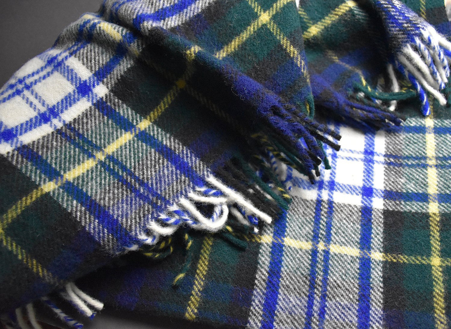Highland Tweeds Pure New Wool Fluffy Throw ~ Dress Gordon ~