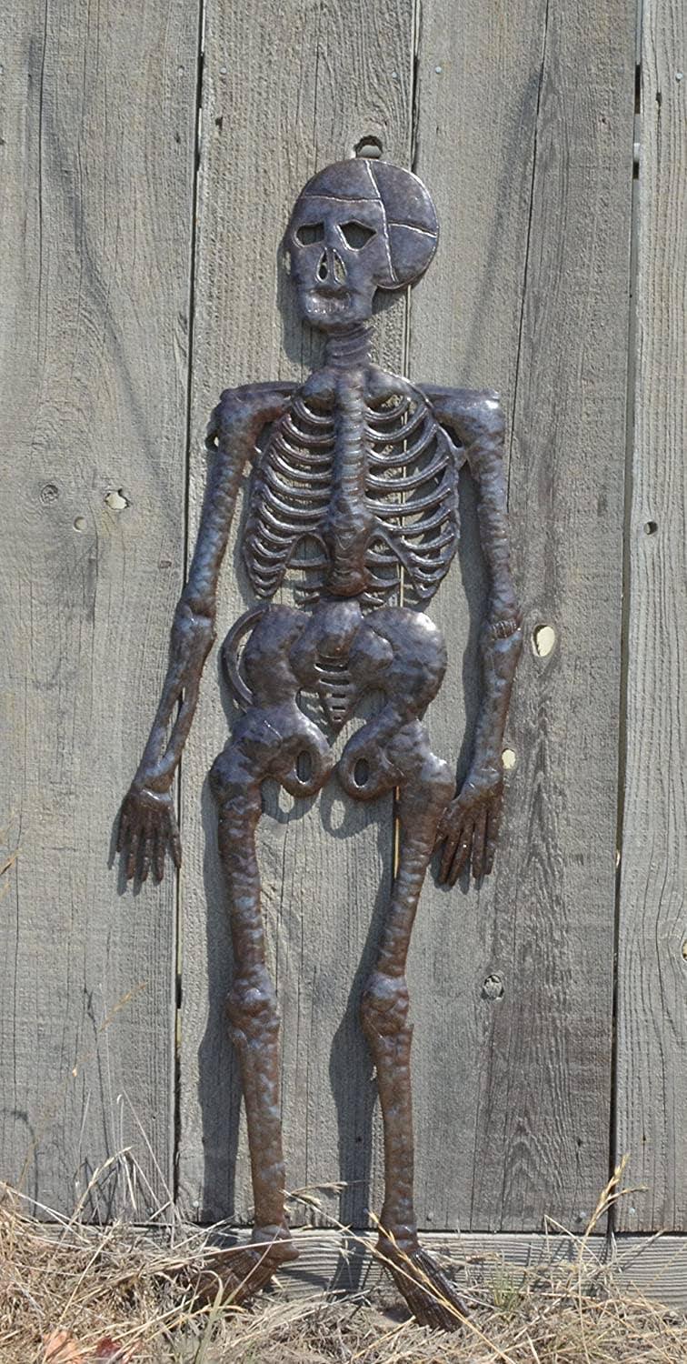 Large Hanging Skeleton, Day of the Dead, Folk Art 17" x 51"