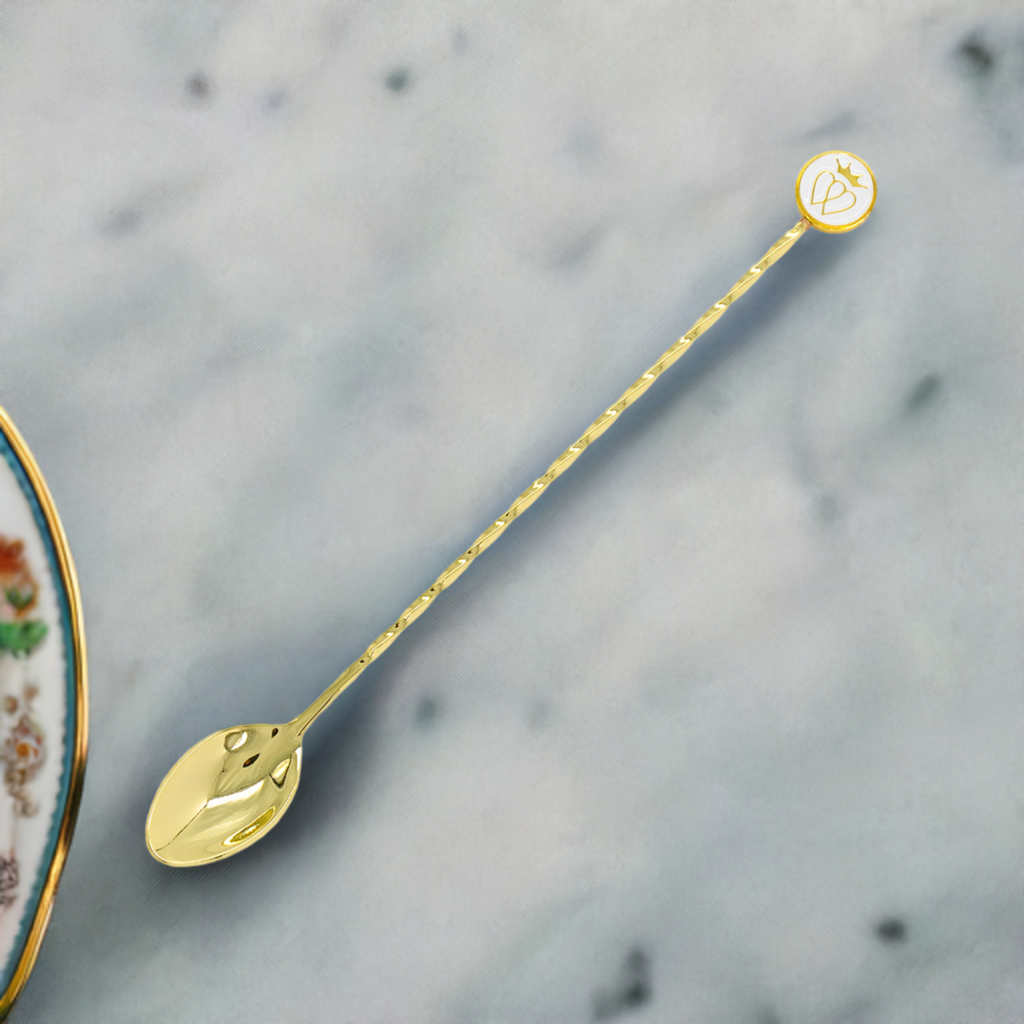 French Cocktail Spoons Gift Set - Gold