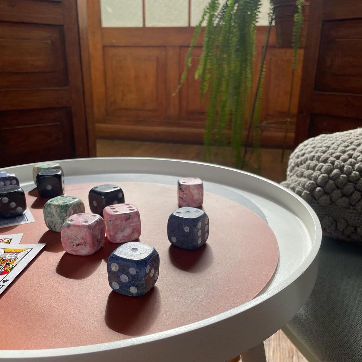 Giant gemstone Dice - set of 2