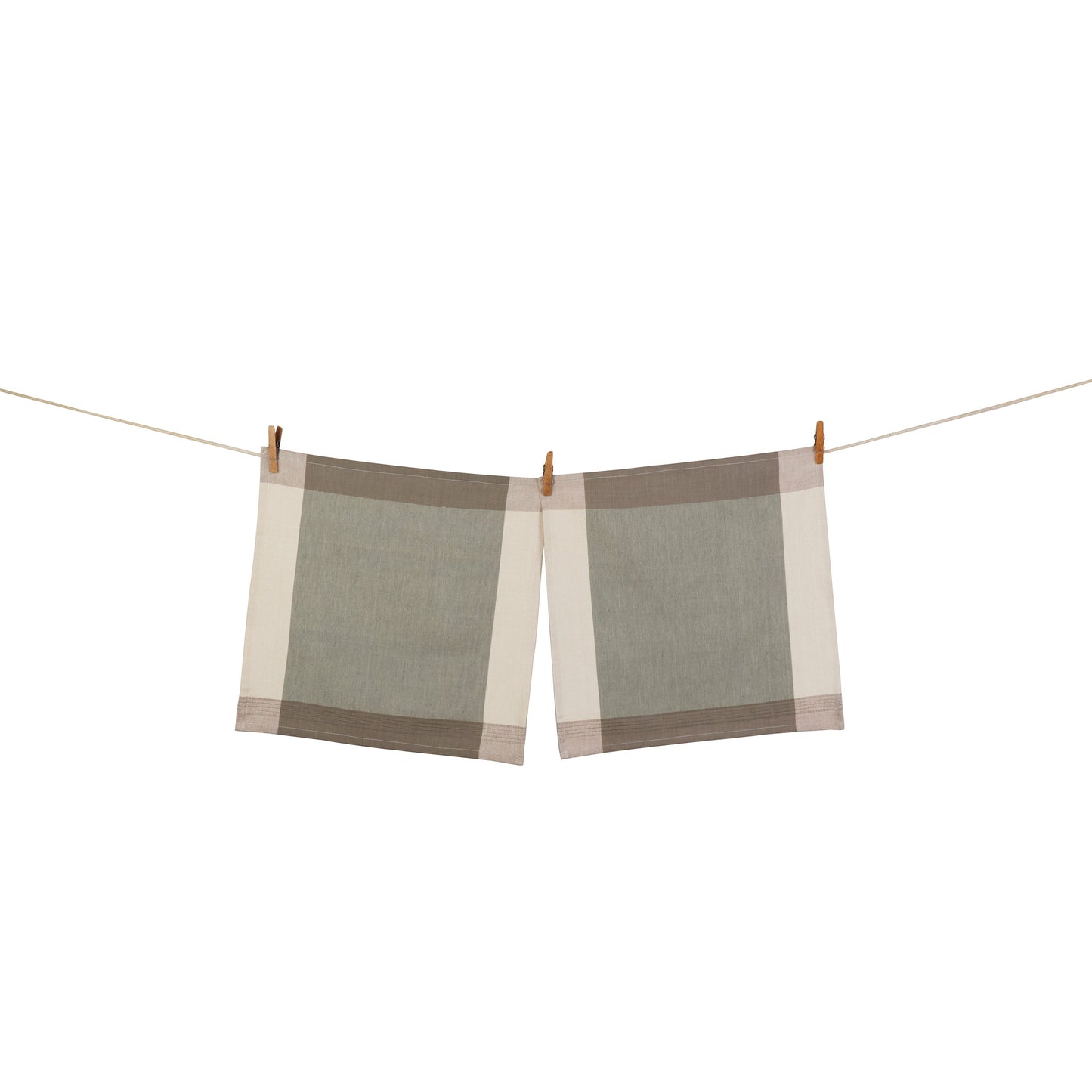 Handwoven Cotton Napkins, Set of 2 | 20" × 20" | Fair Trade | Foundation