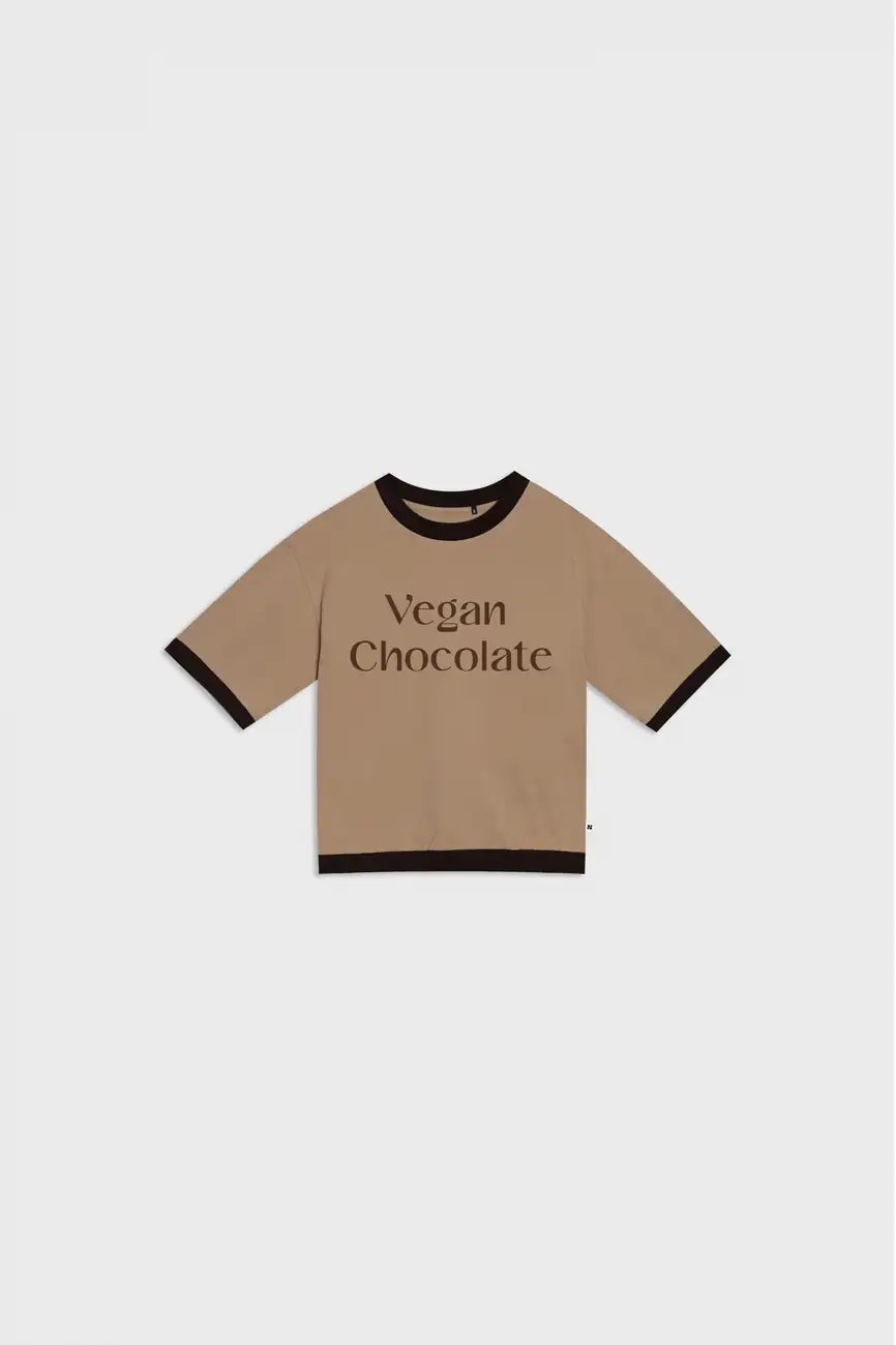 Chocolate vegan slogan top