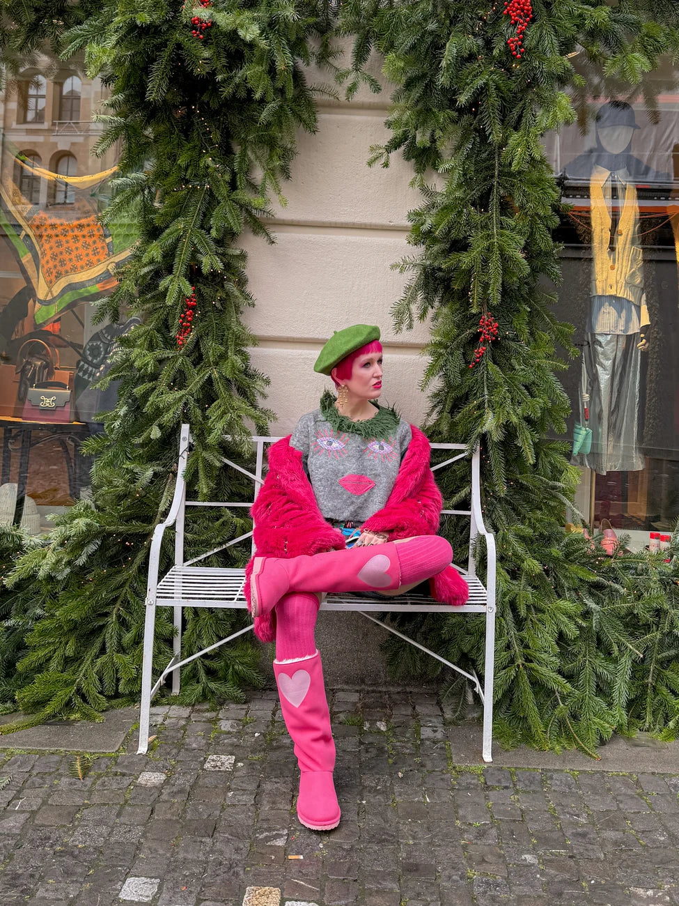 Classic Vegan Long Boots 'in Love with… Pink' - Limited edition by Saraisinlovewith...